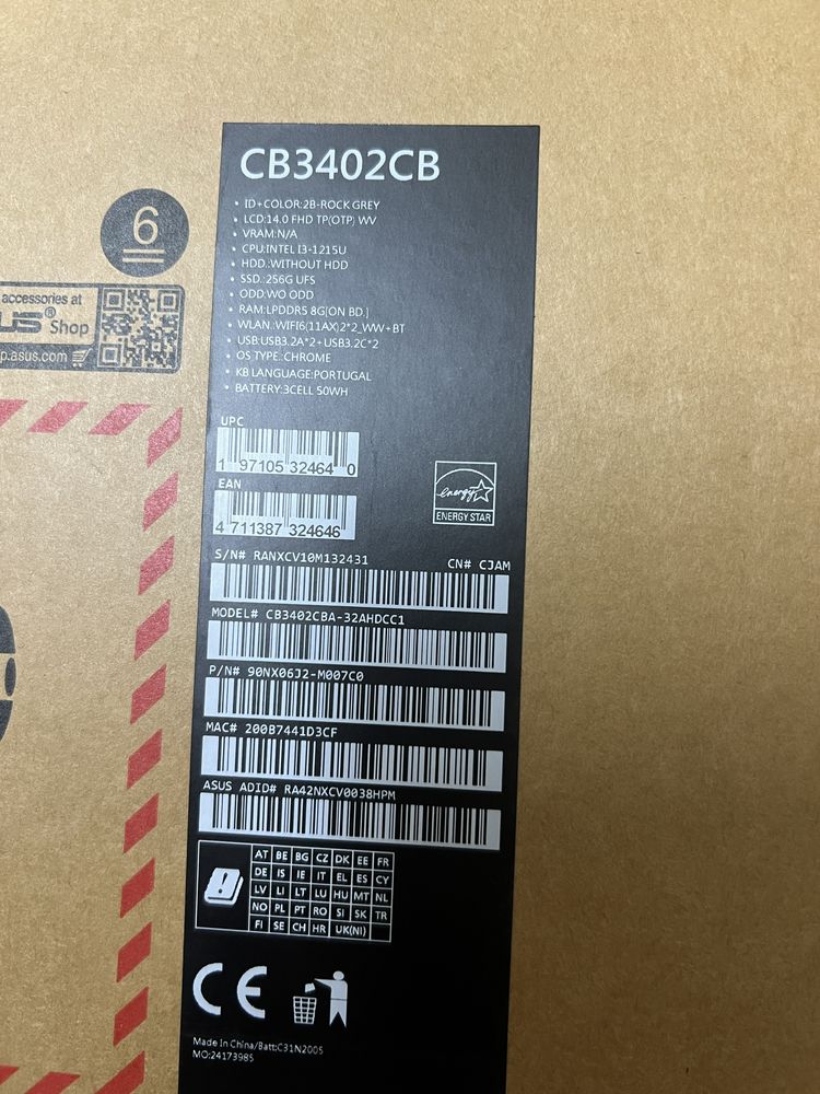 ASUS Chromebook - CB3402