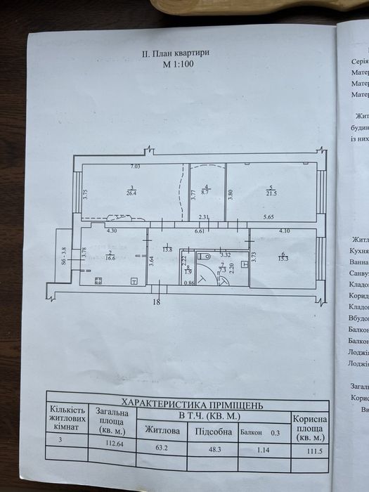 Продаж 3К квартири в Центрі