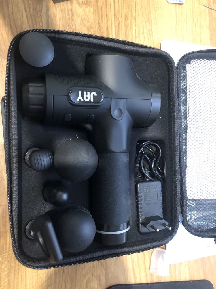 Перкусійний масажний пістолет для тіла Jay Pro 3 Black