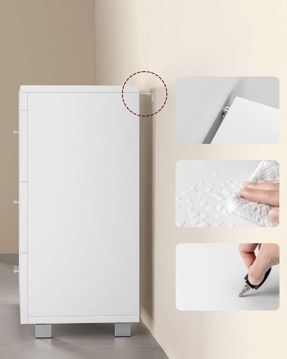 Nowa Szafka pod Umywalkę Biała 70cm z Szufladami / półka regał