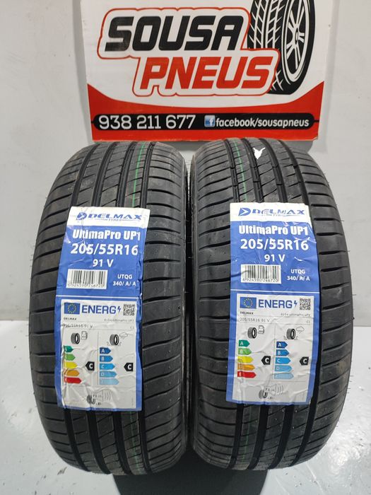 2 pneus novos 205-55R16 Delmax - Ofertta dos portes-  110 Euros