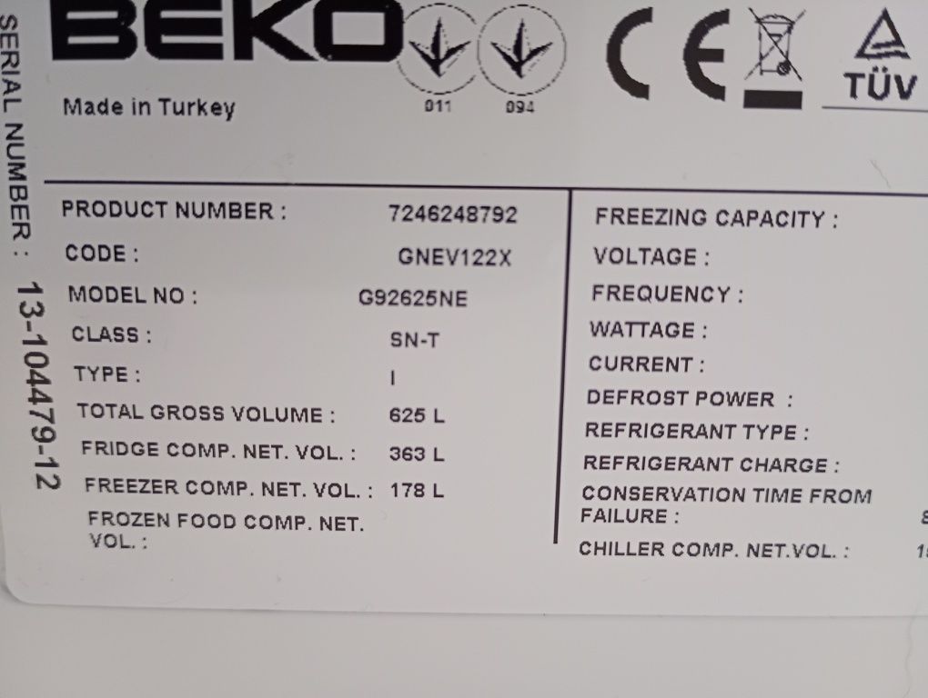 Lodówki zamrażarke Beko sprzedam