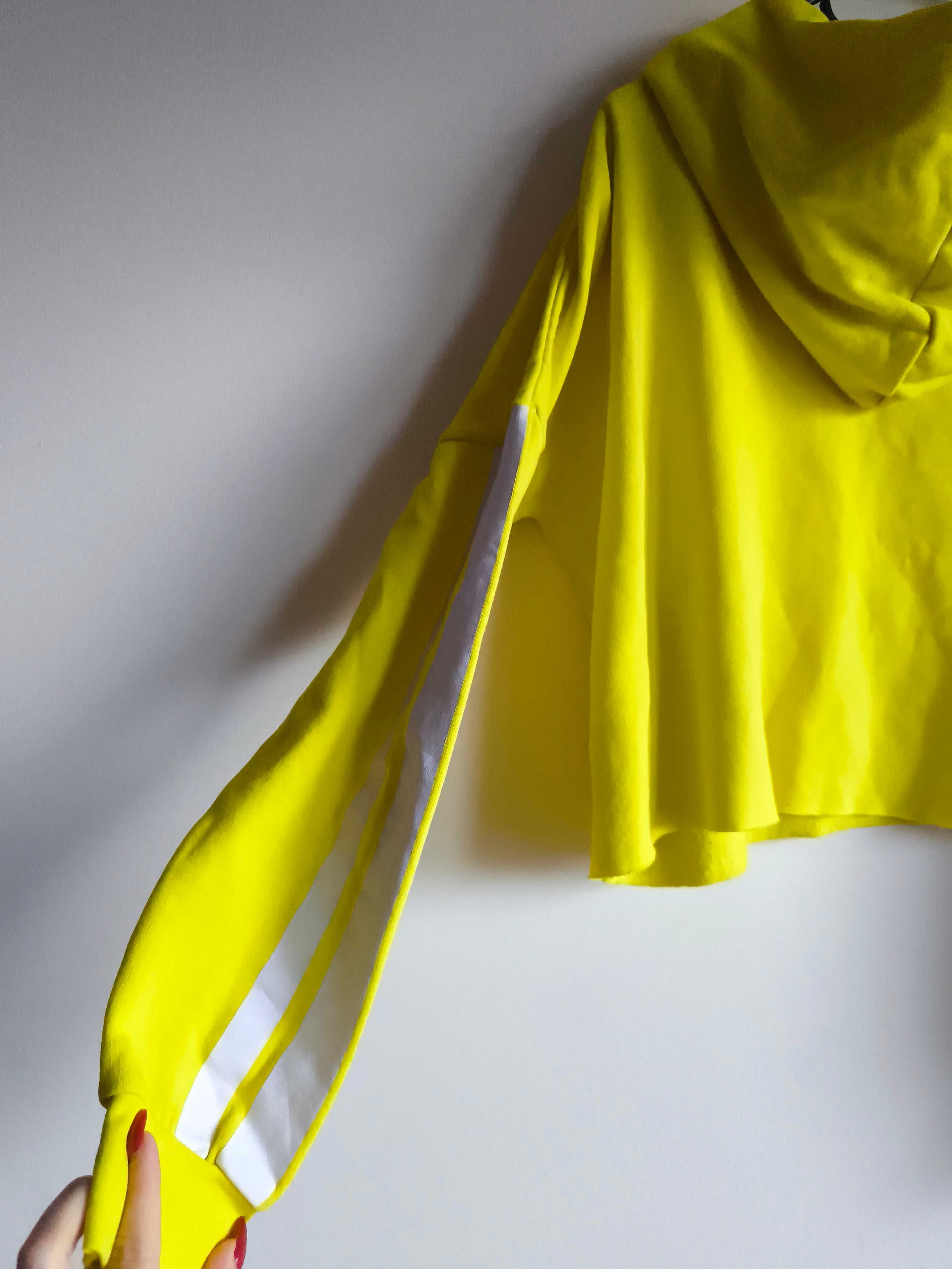 Stylowa żółta bluza marki Soc w rozmiarze S (36)