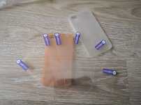 6 шт Скло на задню панель та 2 чохола для Iphone 4 4S 4G