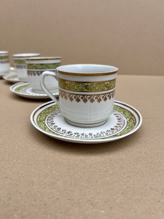 Zestaw porcelany Chodzież mlecznik filiżanki takerzyki
