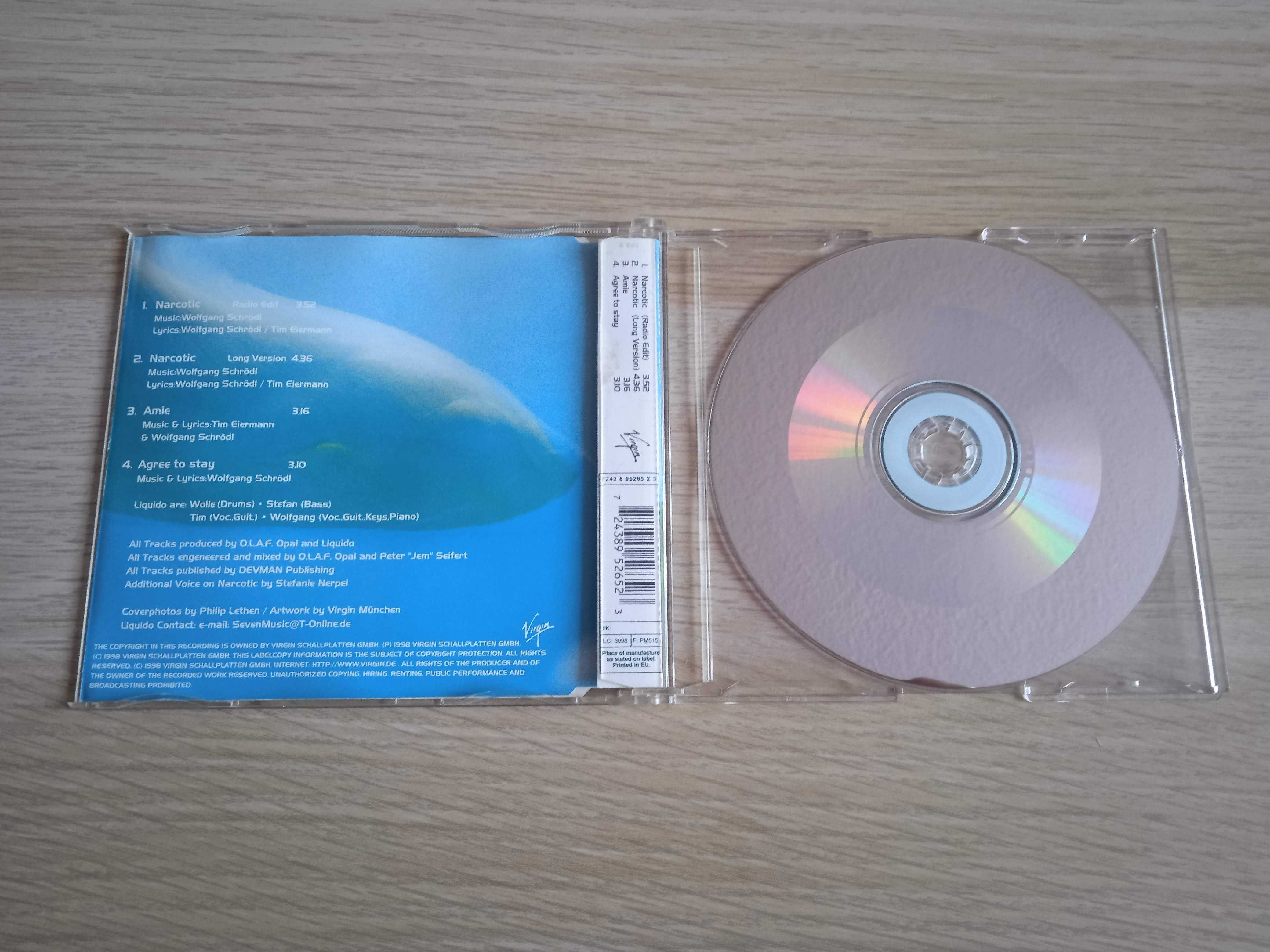 Liquido - Narcotic CD, Maxi-Single