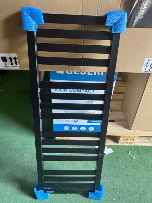 Grzejnik łazienkowy 96x35 czarny Horos Excellent - 450 zł