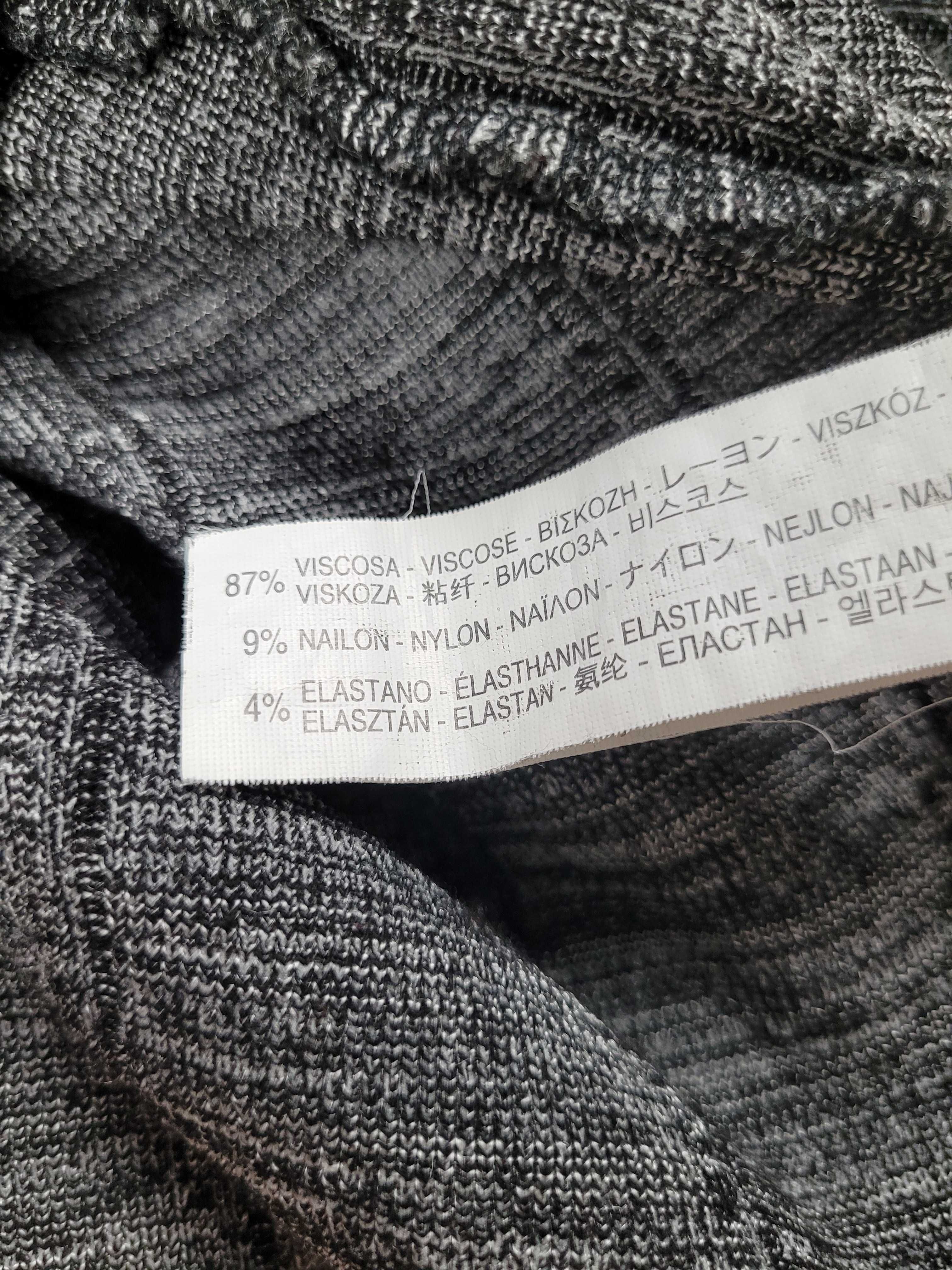 Sukienka Zara z wiskozą L 40 klasyczna bez rękawów wyjściowa