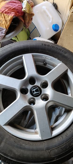 Honda 5x114,3 R15 Alu.+niespodzianka i Ładne opony lato
