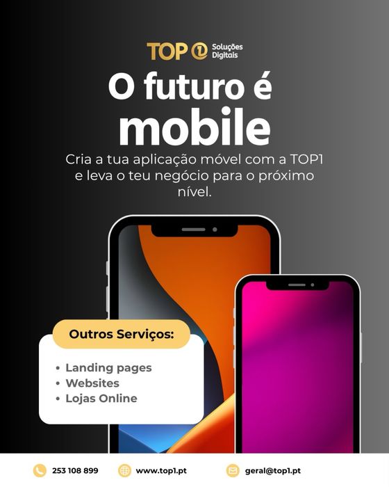 Sites - Lojas Online - Marketing Digital - Aplicação Móvel