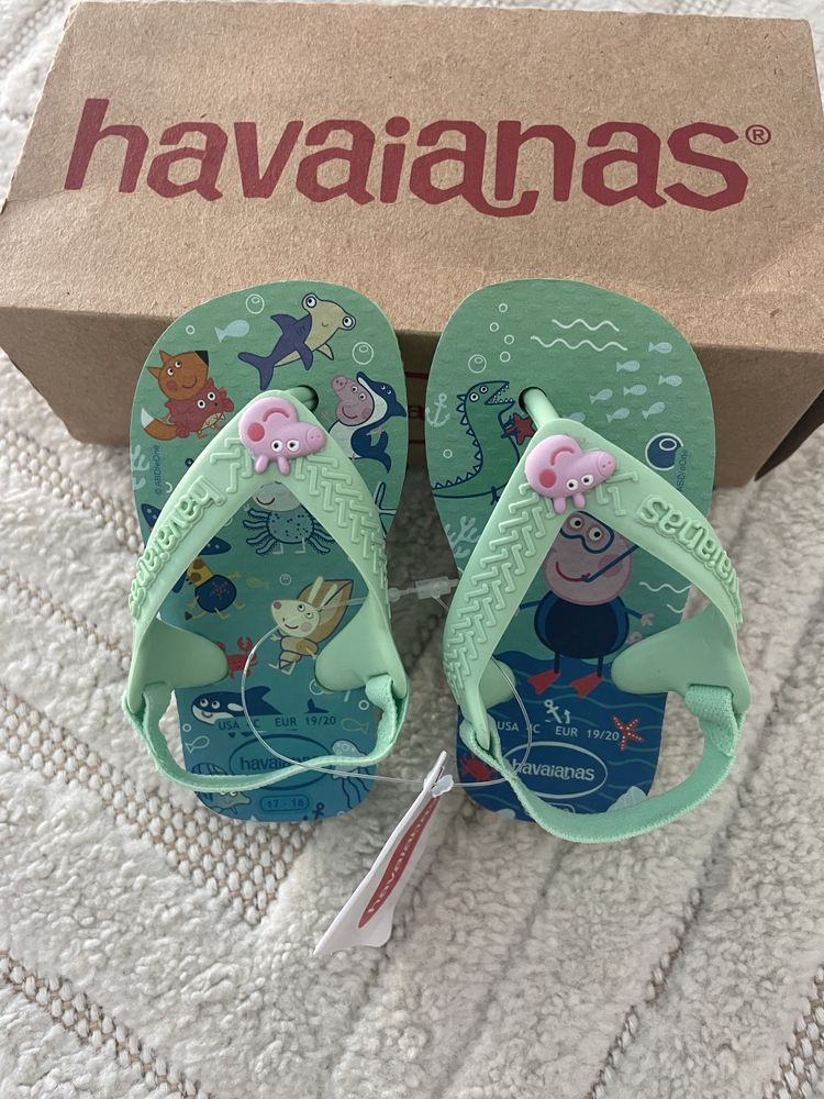 Chinelos com elástico havaianas bebé menina