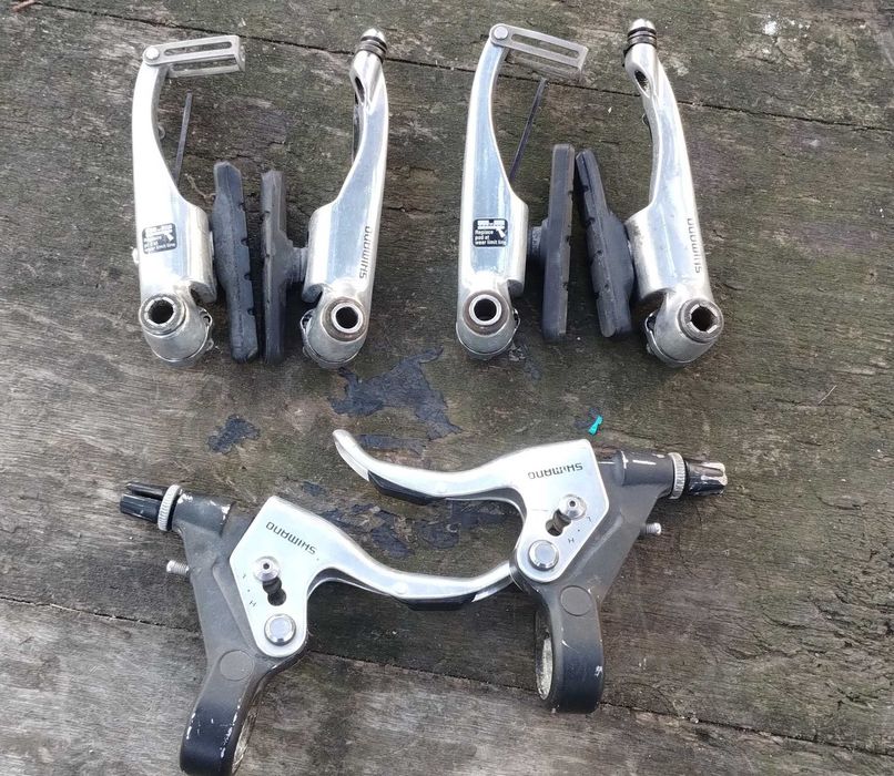 Hamulce Shimano BR-M600 Retro MTB uszkodzone klamki gratis