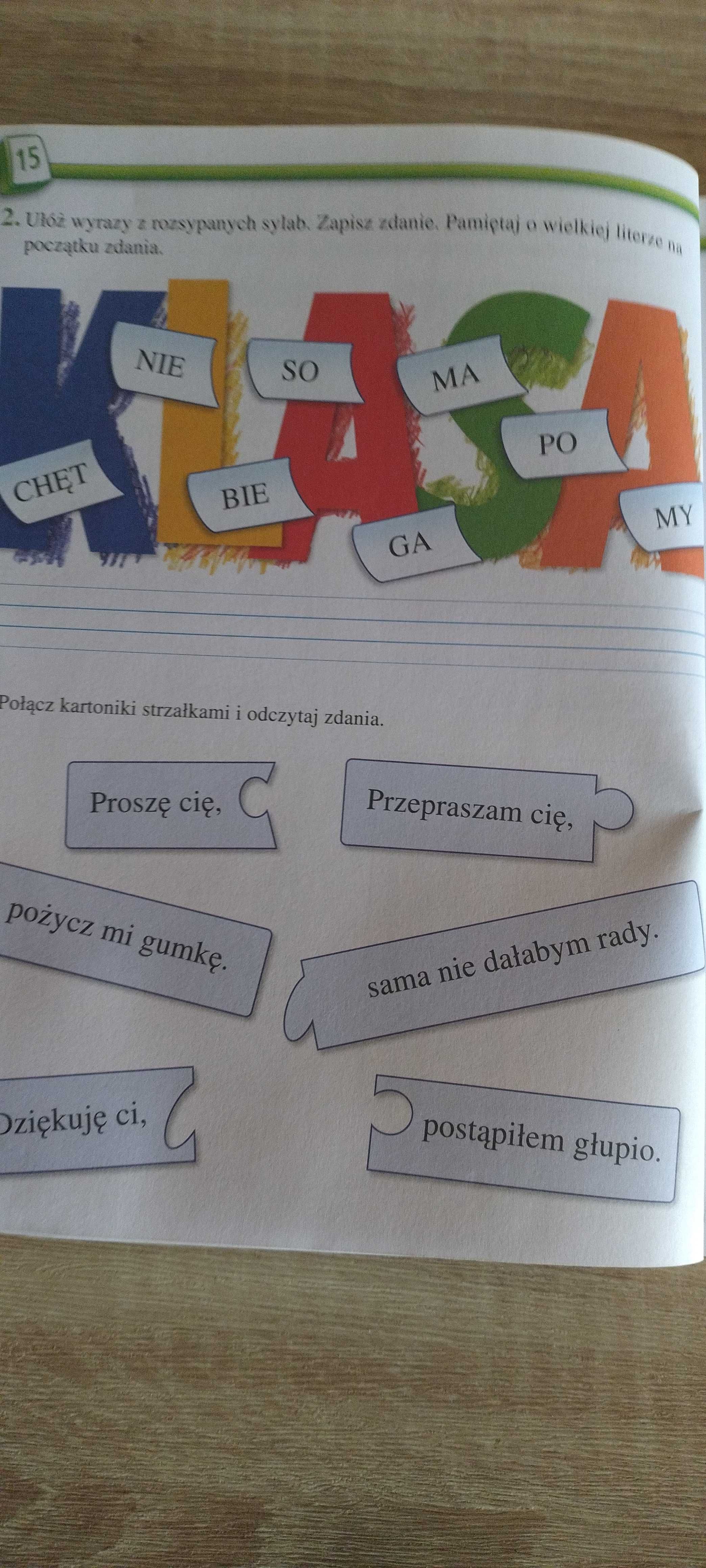 Wesoła szkoła - Karty pracy ucznia klasa 2 .Część 1