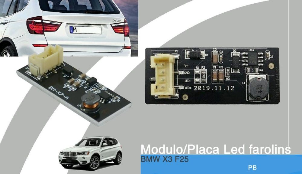Módulo/Placa Led farolim Trás NOVO p/BMW X3 F25