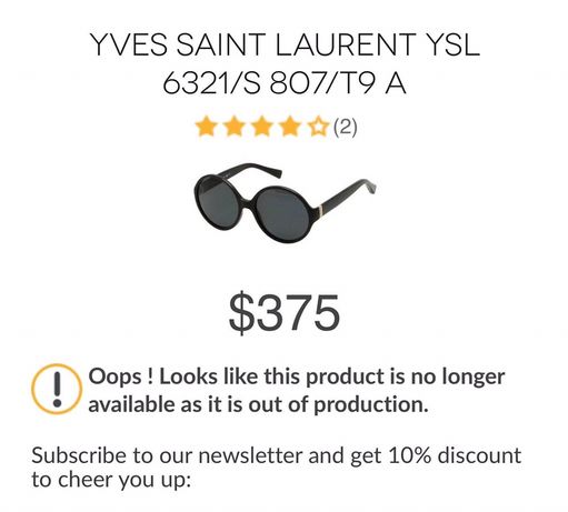Yves Saint Laurent очки