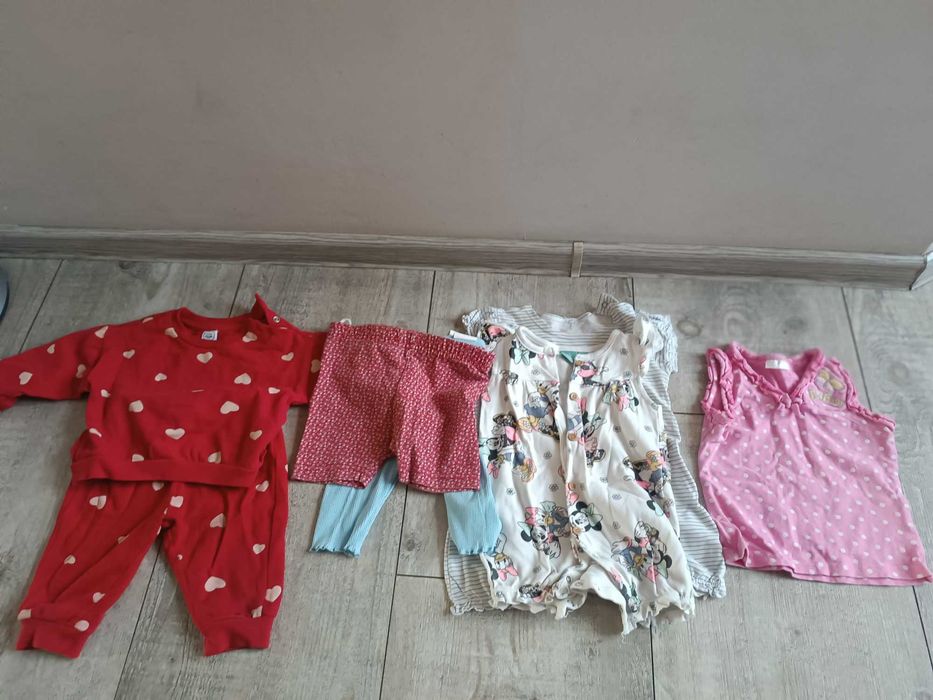 Paka ubranek 68-74 jesień zima wiosna dla dziewczynki