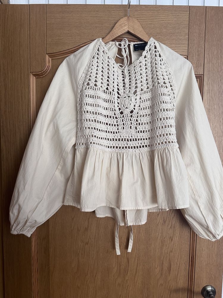 Блузка asos котон з відкритими плечима
