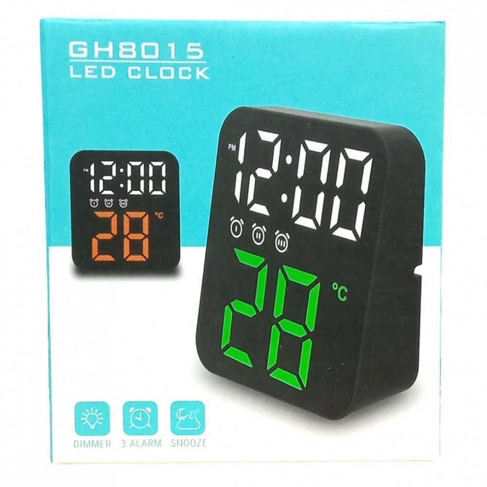 Електронний настільний Led годинник GH8015