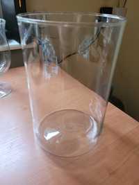Wazon szklany w kształcie walca