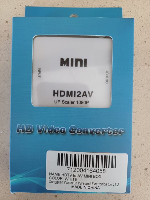Conversor de HDMI para AV (RCA)  NOVO em caixa nunca usado