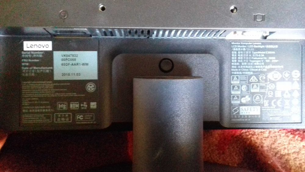 monitor marca lenovo 20 polegadasa funcionar