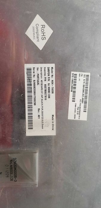 Teclado para Portátil Toshiba A300D