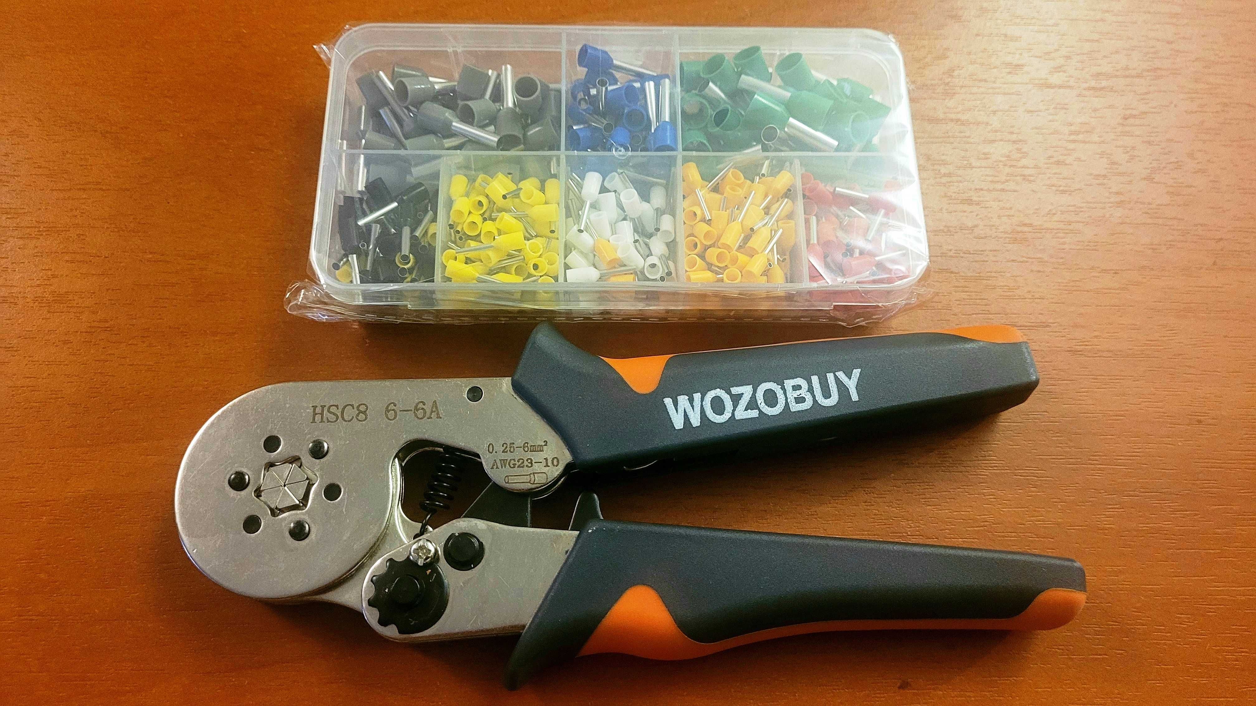 Кримпер обжимка для трубчастих наконечників 6 кулачків WOZOBUY