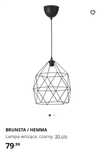 Lampa drut do kuchni jadalni ikea z żarówką
