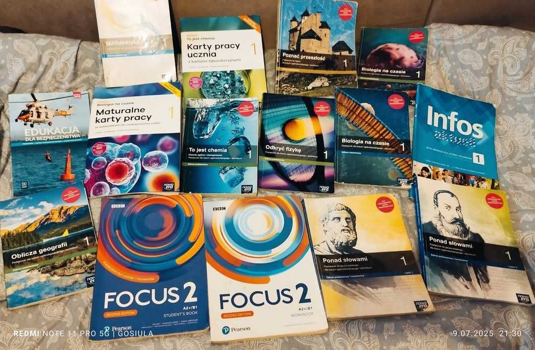 Książki do 1 klasy technikum