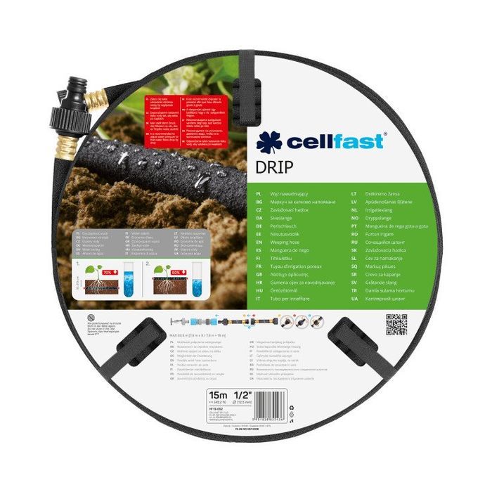Wąż Nawadniający Drip 1/2' 15M Cell-Fast