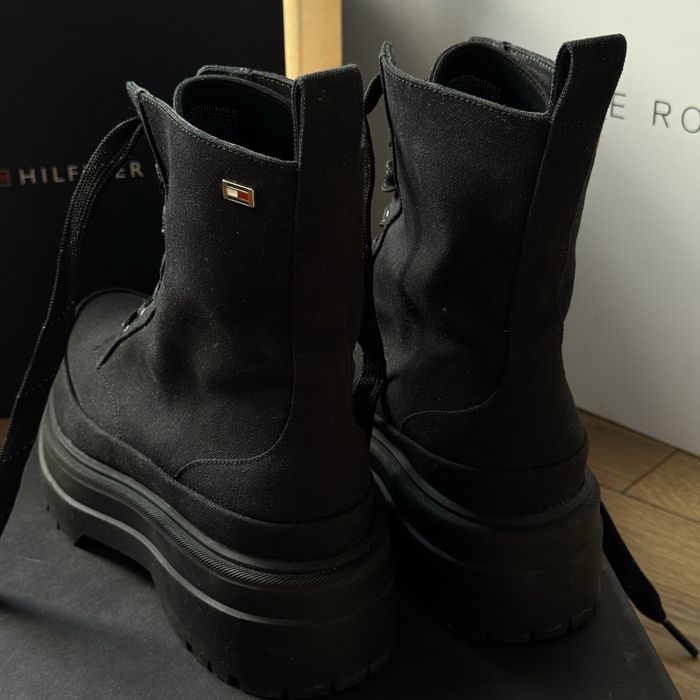 Buty ankle boots botki sznurowane Tommy Hilfiger jak Celine