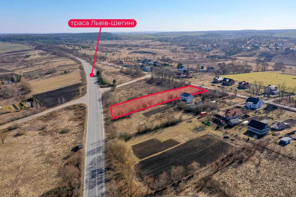 Земля під забудову 46 сот.Довгомостиська