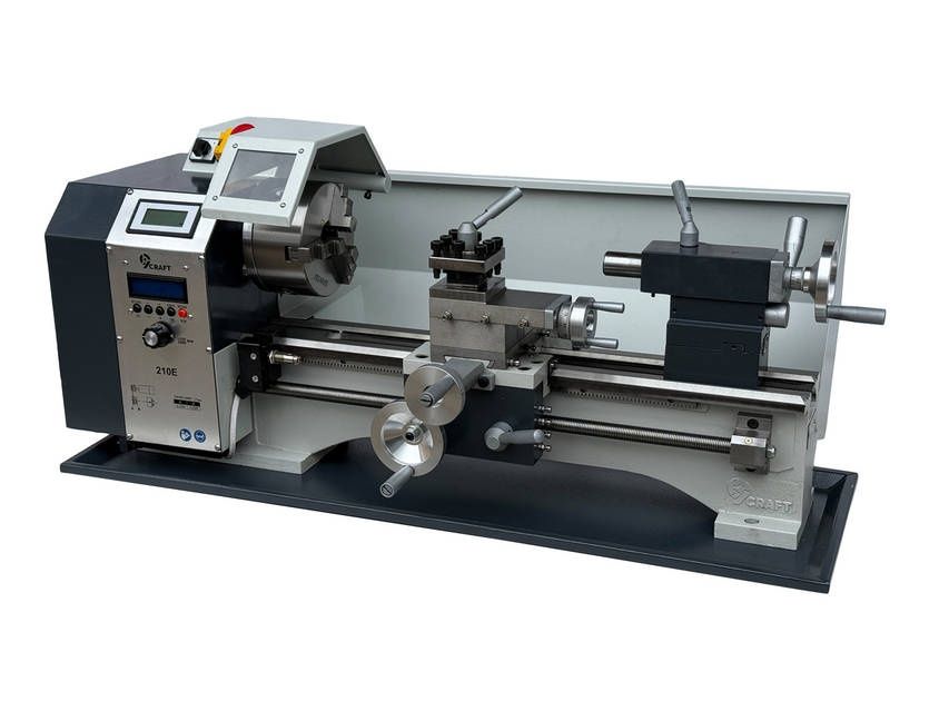 Токарний верстат по металу 9craft 210E з електронною гітарою 1100W 21
