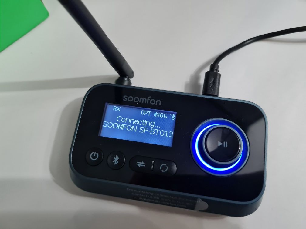 Adapter audio Bluetooth 5.0 SOOMFON nadajnik-odbiornik 3w1