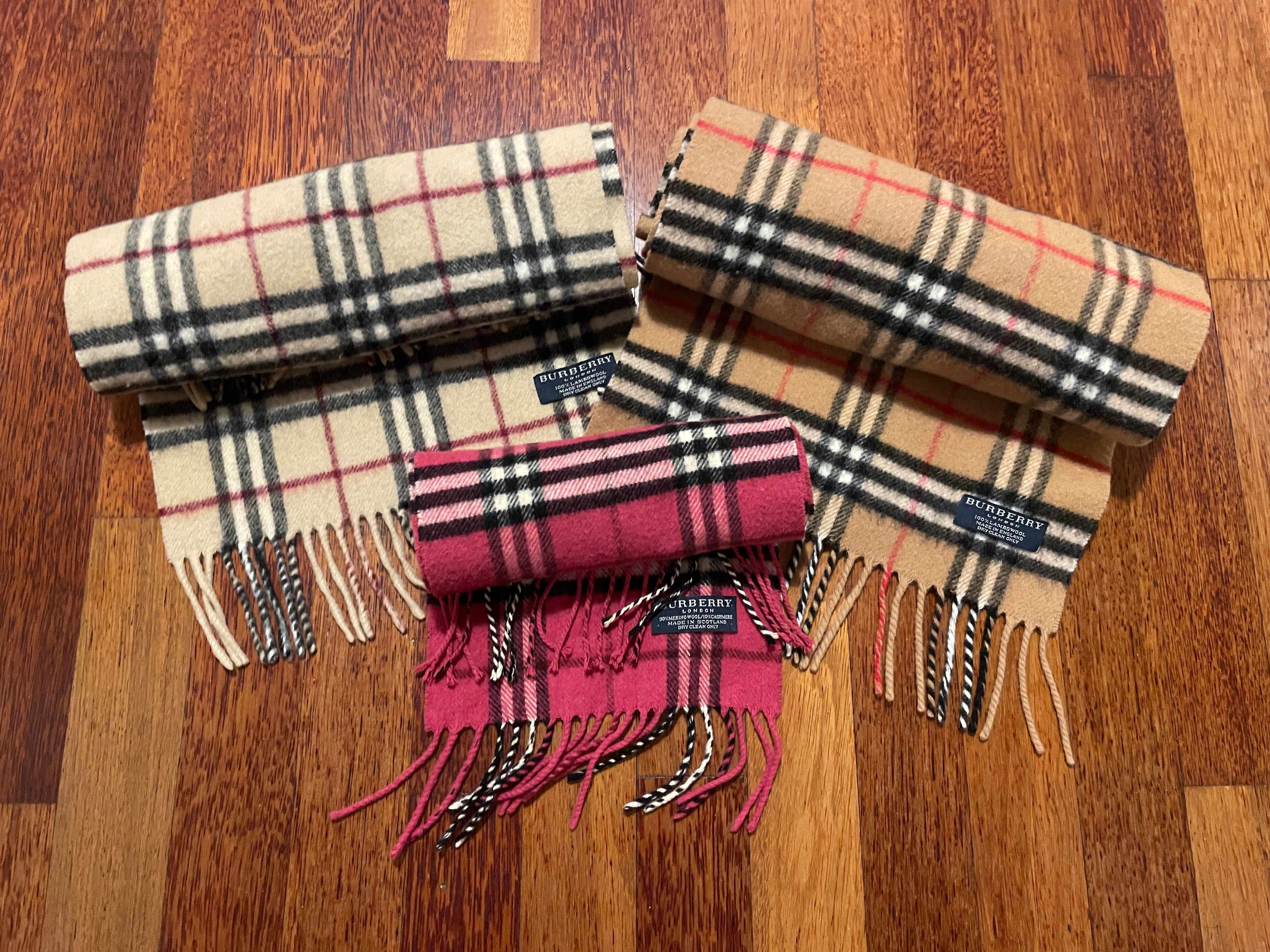 Burberry London szal szalik oryginał 90% wełna jagnięca 10% kaszmir