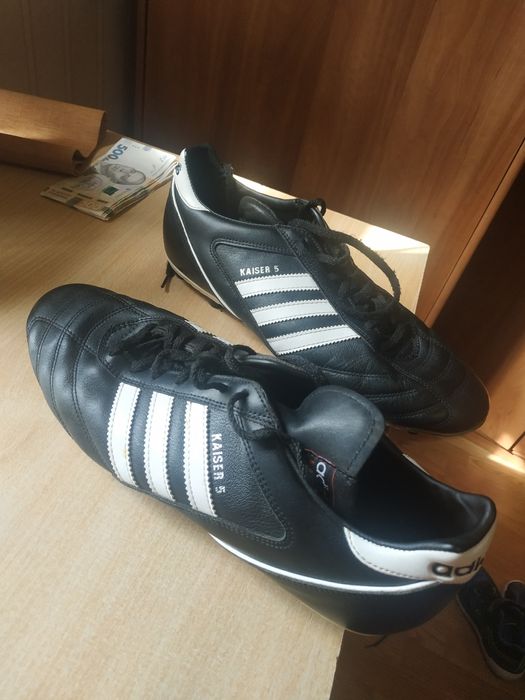 Бутси adidas kaiser 5, шкіряні, копачки для футболу 45-46 розмір