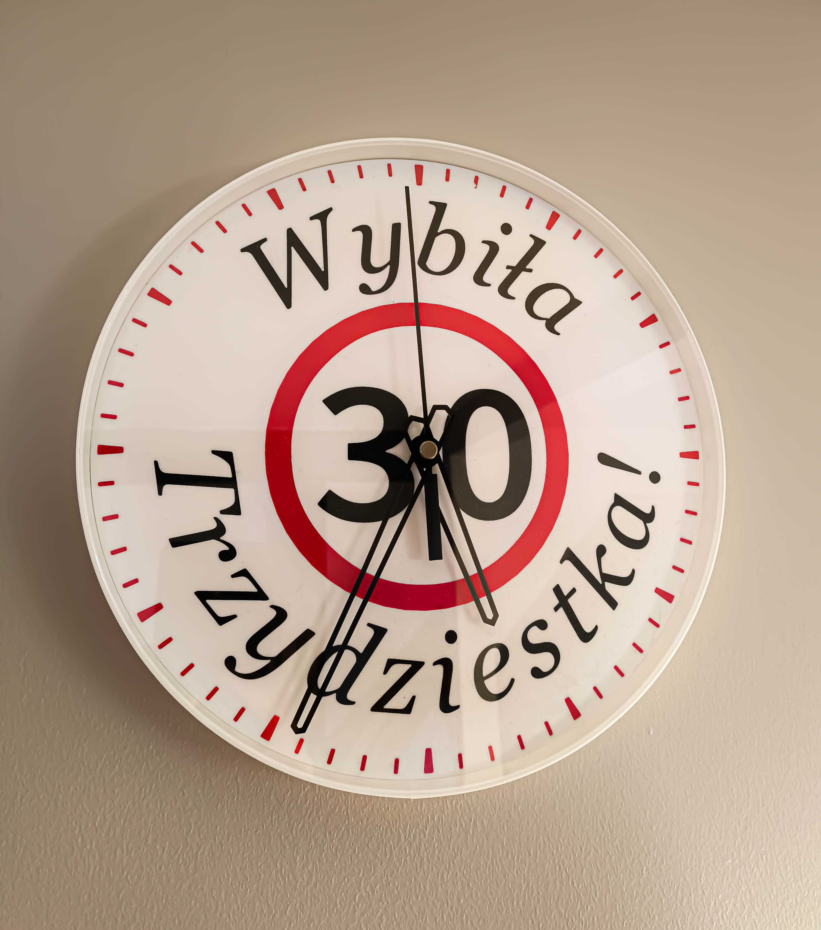 Zegar ścienny na urodziny prezent wyjątkowy
