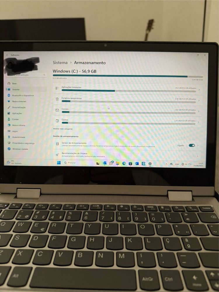 Computador portátil Lenovo 60gb