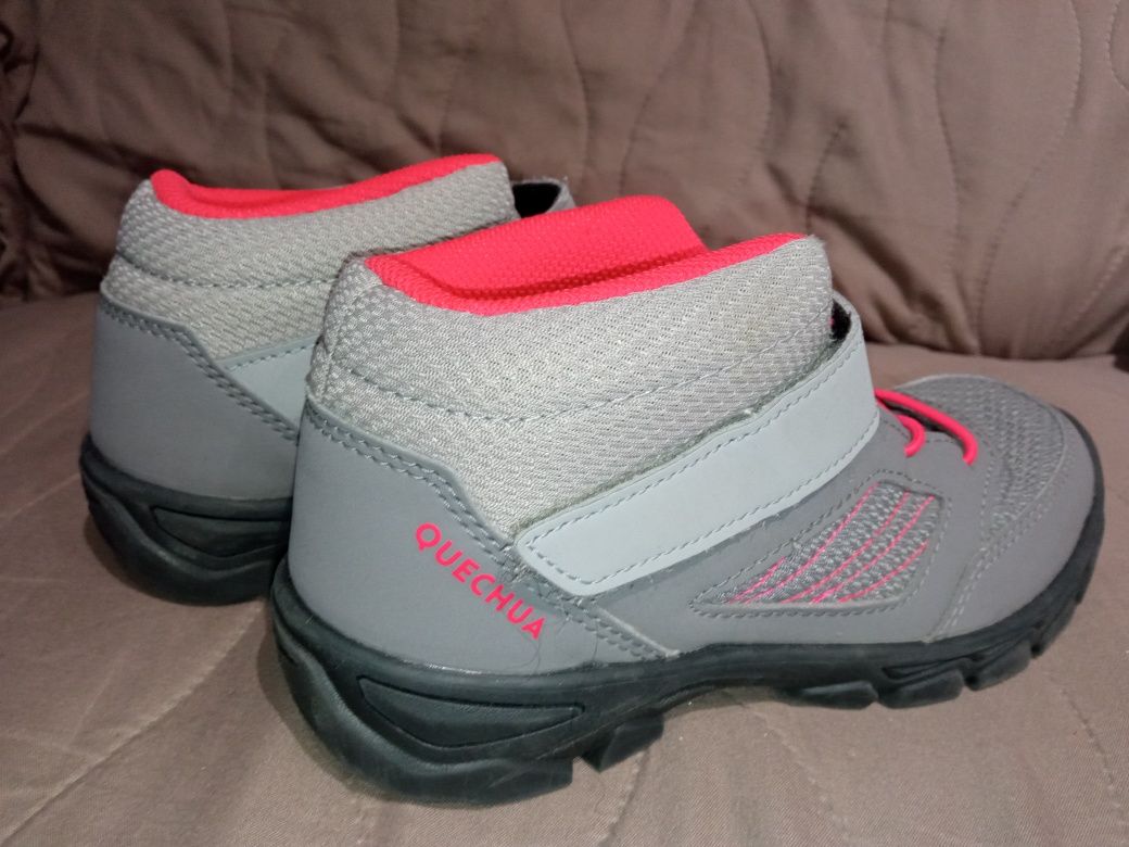 Buty turystyczne Quechua rozm. 33 + chłopięce 34