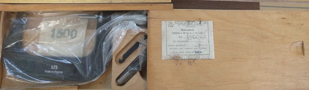 Nowy mikrometr 0-75-100 Vis Prl