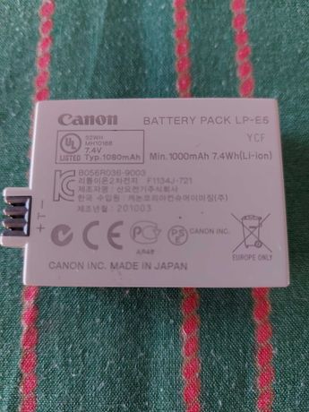 Bateria de marca Canon.