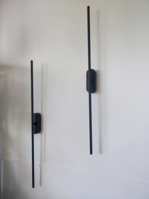 Kinkiet liniowy 2 sztuki Bagette 80 czarny 13W led 4000K nowoczesny el