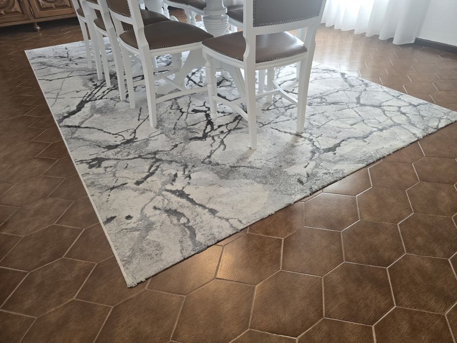 Carpetes Branco/Cinza