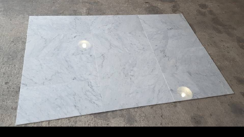 Płytki marmurowe Bianco Carrara piękne, dostępne od ręki !
