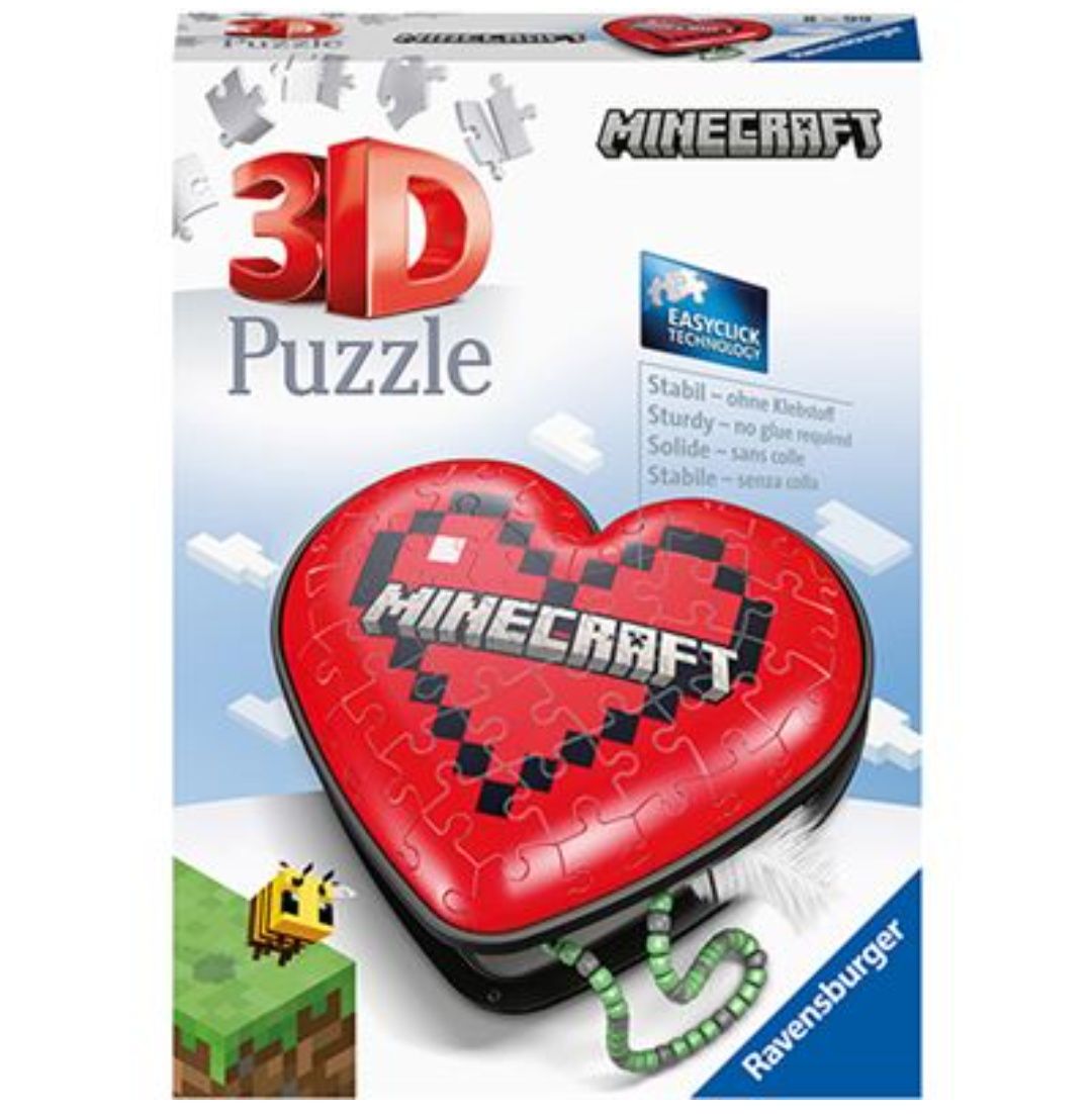 Puzzle 3D Minecraft Coração - Ravensburger