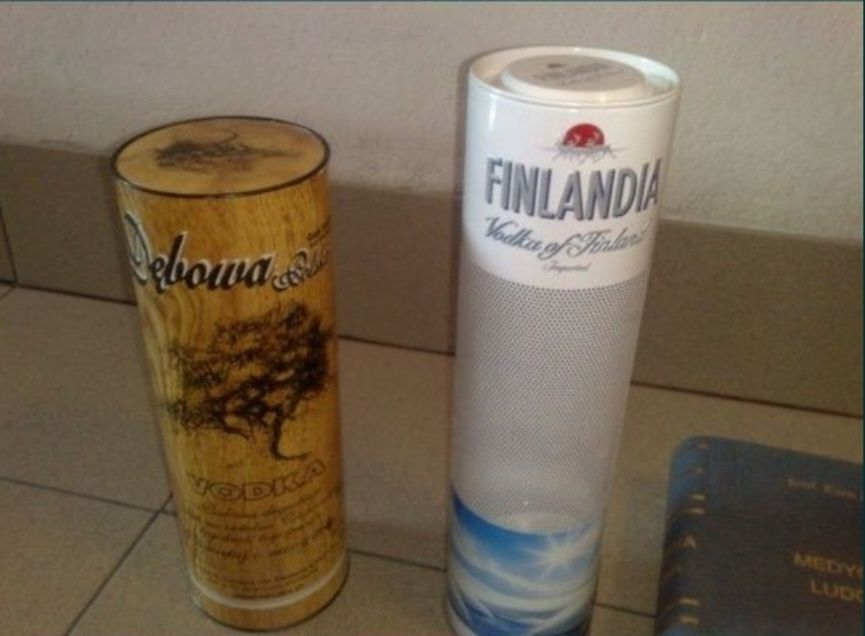 Opakowanie po alkoholu ,ozdobne