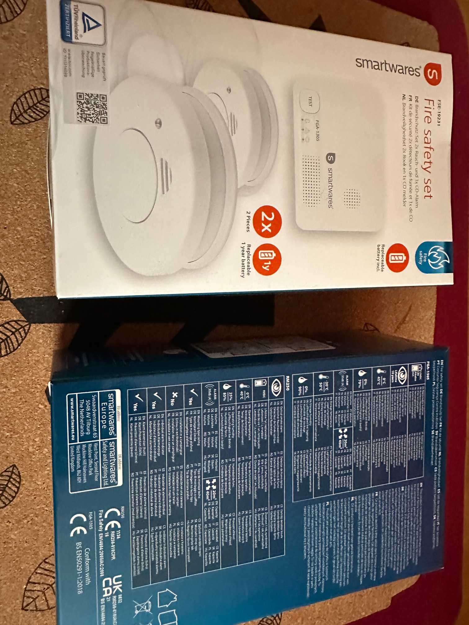 Smartwares system alarmowy przeciwpożarowy FSE-19231 czad i dym