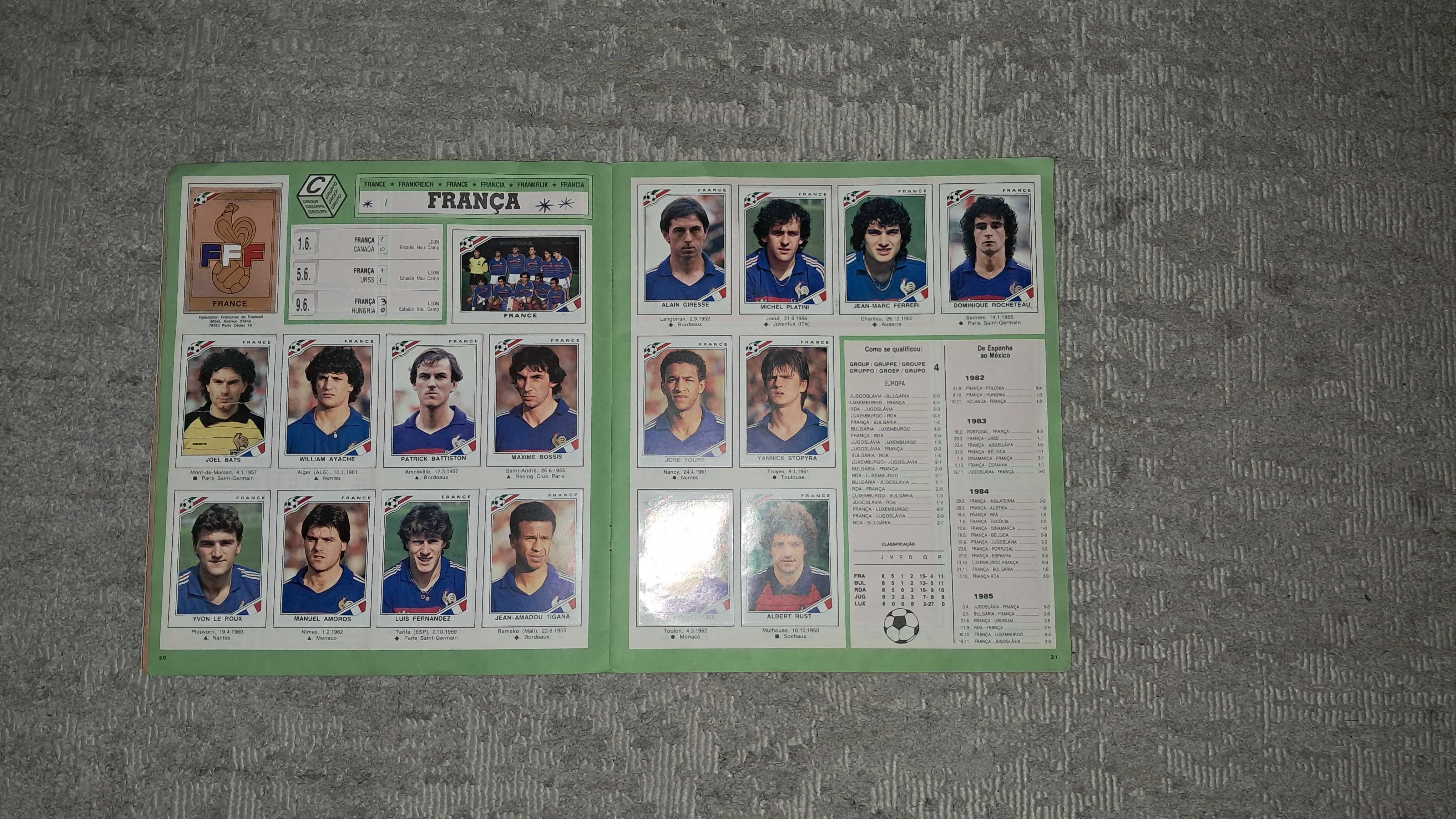 Caderneta Cromos Campeonato Mundo México 86