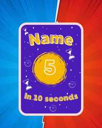Name 5 in 10 seconds" -  pdf гра для уроків англійської мови!
