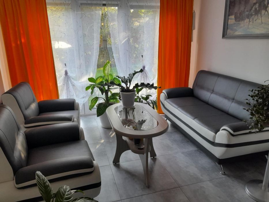 Zestaw wypoczynkowy ze skóry, skórzany